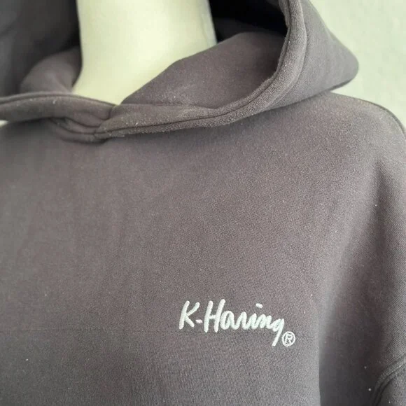 Cotton On x Keith Haring Graphic Hoodie Gray Size Small - Picture 3 of 8